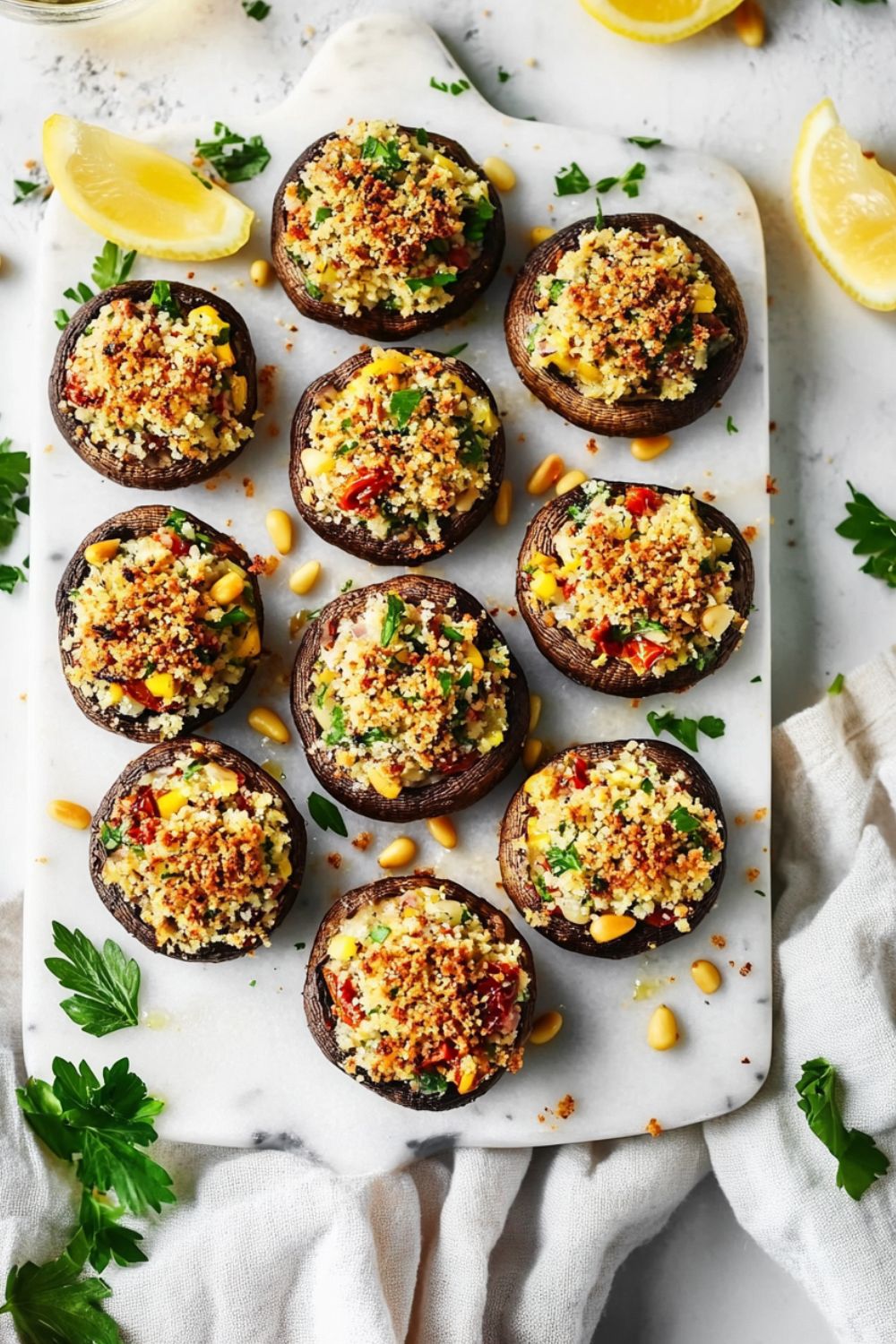 Julia Child Stuffed Mushrooms