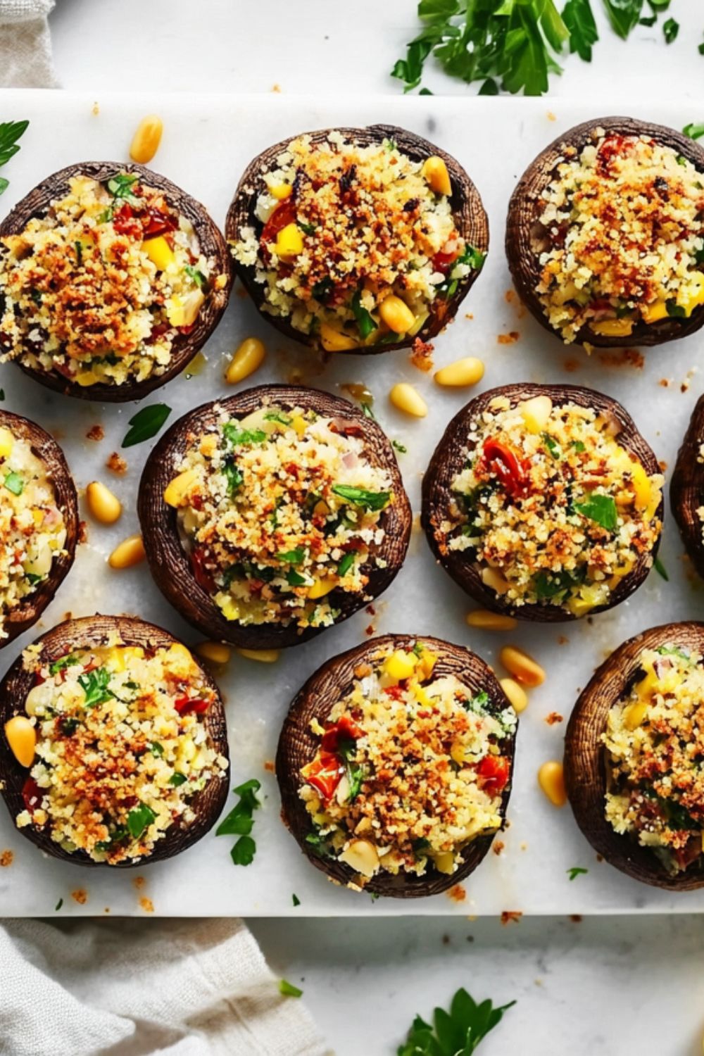 Julia Child Stuffed Mushrooms