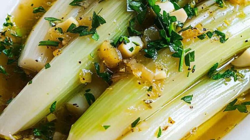 Julia Child Braised Leeks