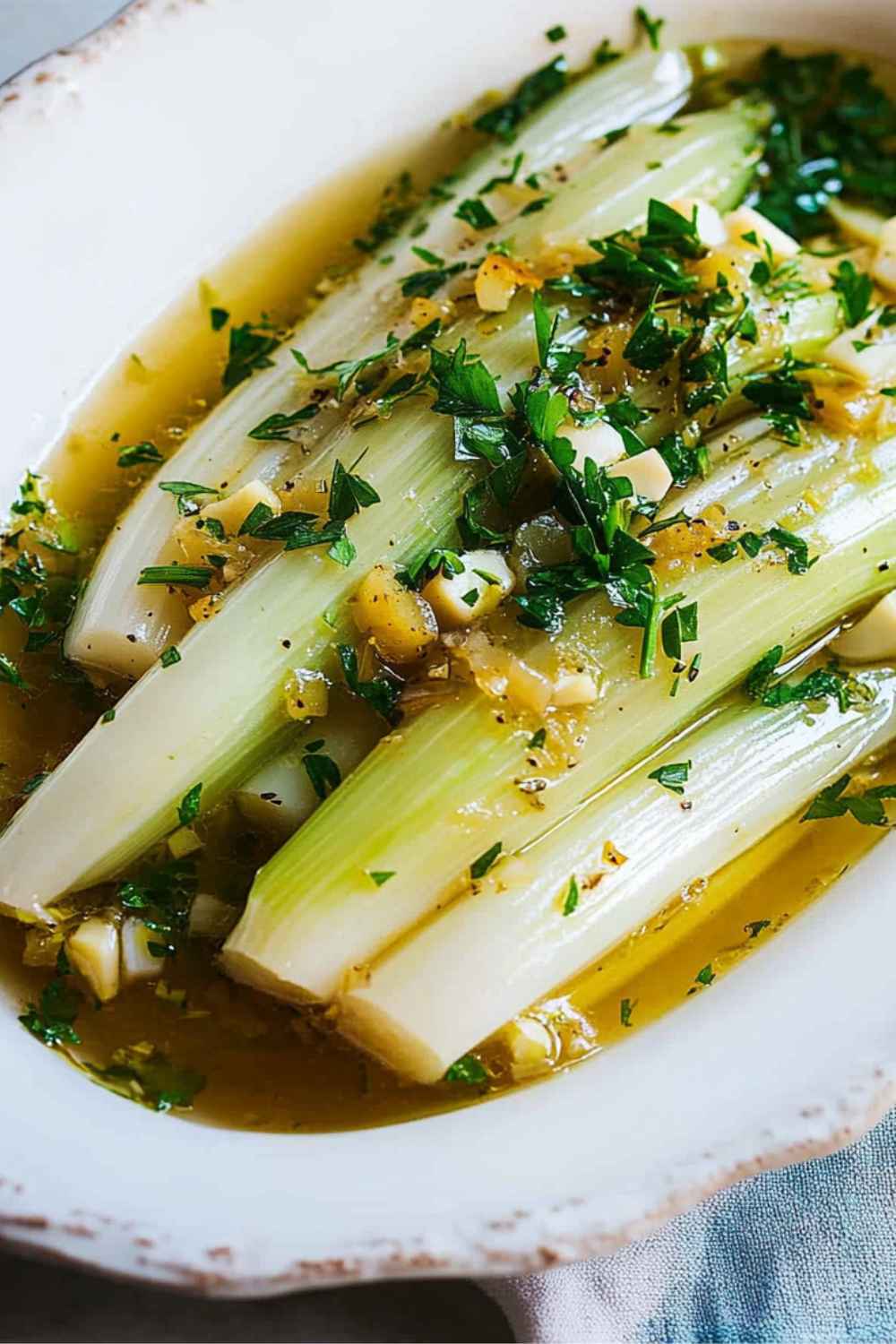 Julia Child Braised Leeks