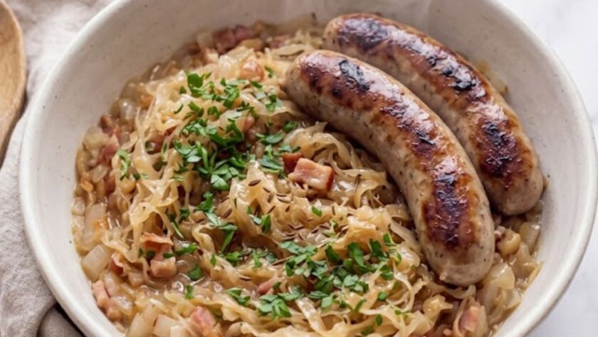 Julia Child Braised Sauerkraut