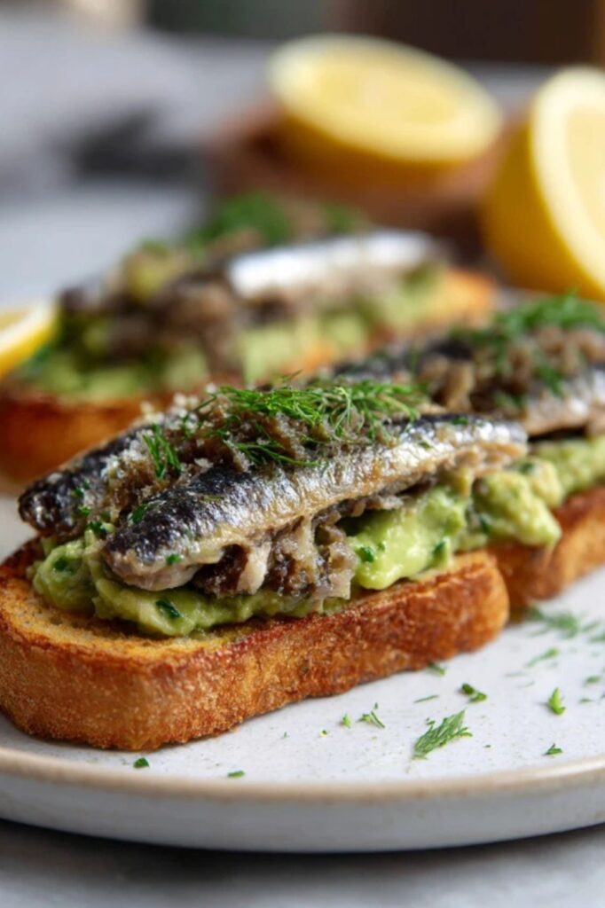 Alton Brown Avocado Sardine Toast Recipe