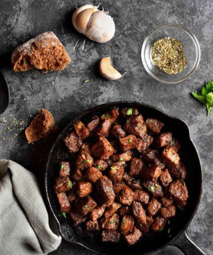 Barefoot Contessa Steak Bites With Garlic Butter Recipe