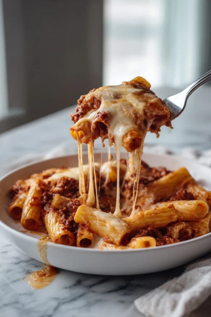 Pioneer Woman Baked Ziti with Ground Beef Recipe