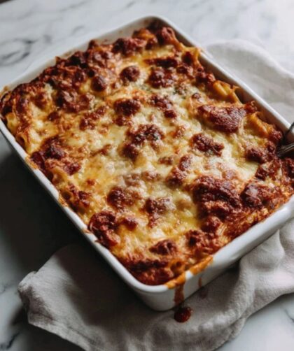 Pioneer Woman Baked Ziti with Ground Beef Recipe