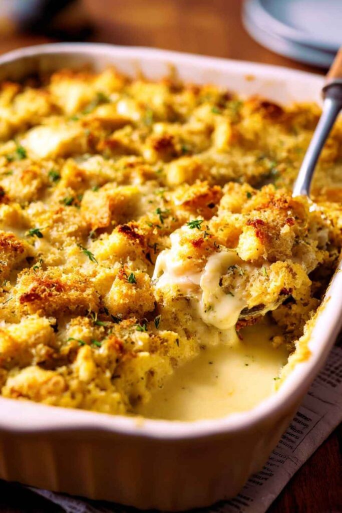 Pioneer Woman 4-Ingredient Chicken and Stuffing Casserole Recipe
