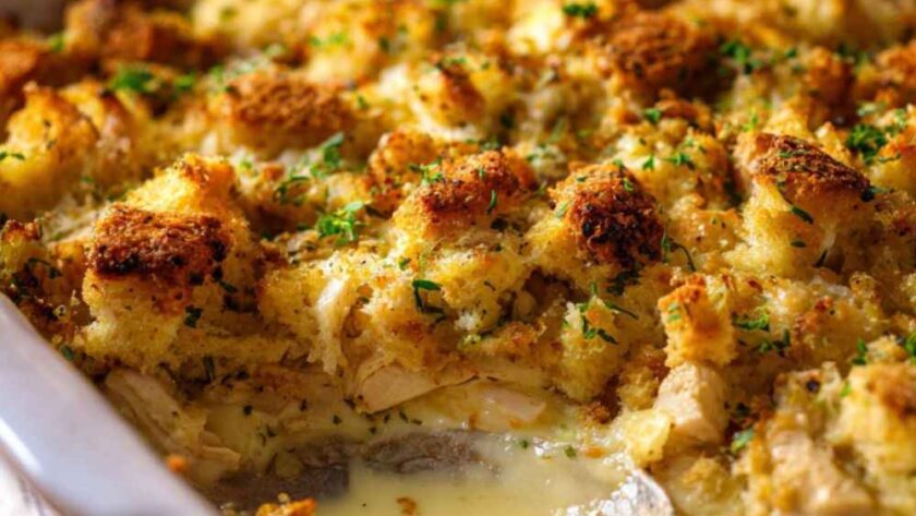 Pioneer Woman 4-Ingredient Chicken and Stuffing Casserole Recipe
