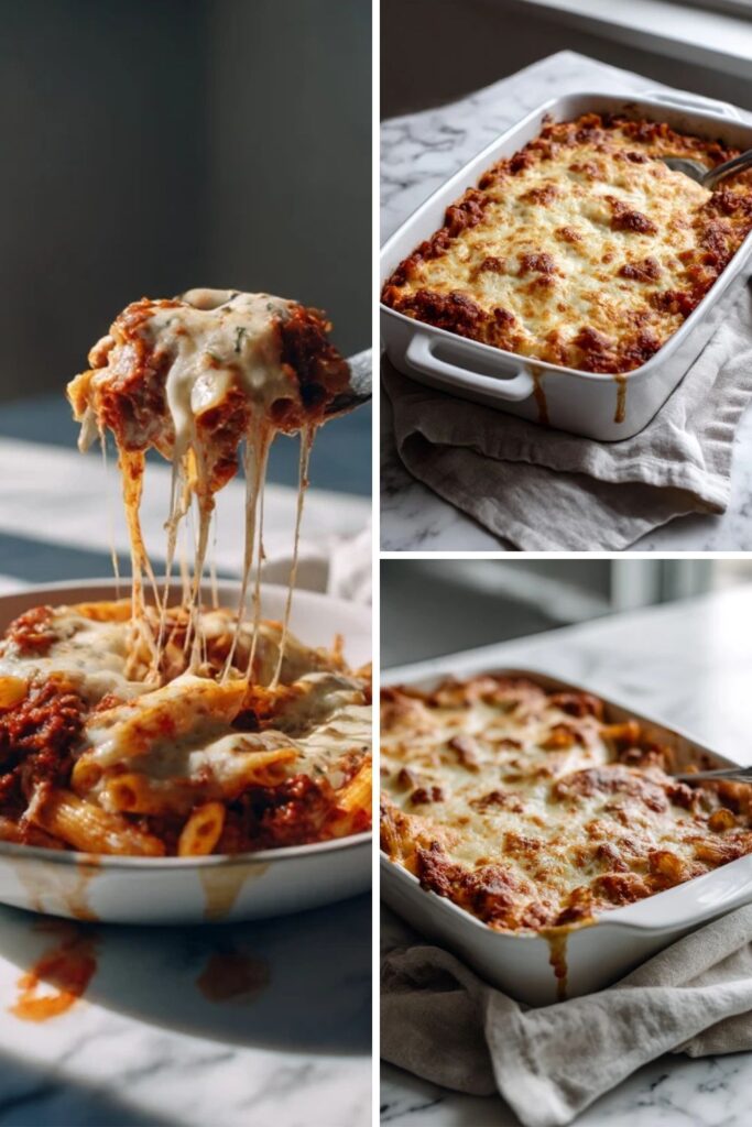 Pioneer Woman Baked Ziti with Ground Beef Recipe