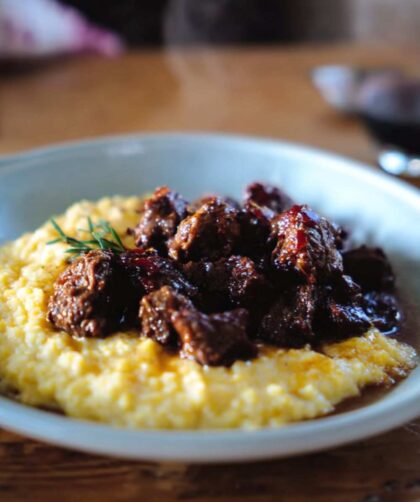 Pioneer Woman Beef Stew and Cheese Grits Recipe