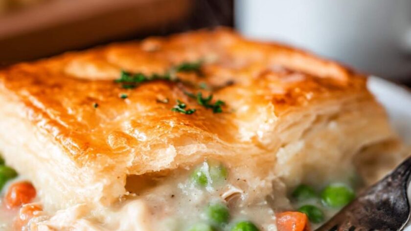 Pioneer Woman Chicken Pot Pie with Puff Pastry Recipe