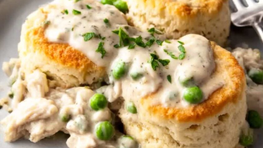 Pioneer Woman Creamed Chicken Over Biscuits Recipe