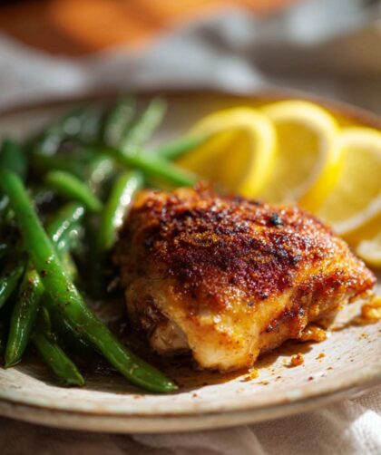 Pioneer Woman Sheet Pan Chicken Thighs and Green Beans Recipe