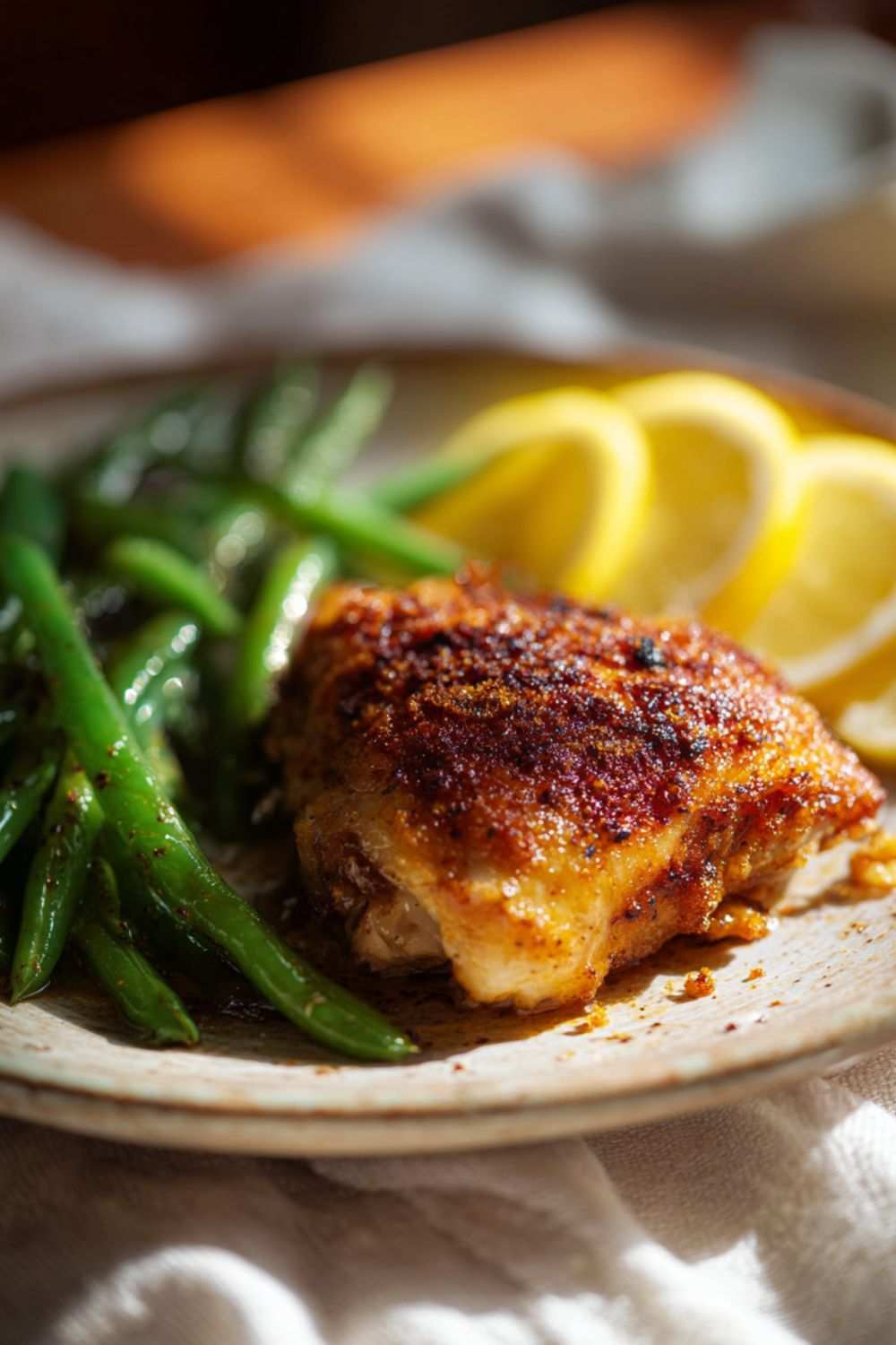 Pioneer Woman Sheet Pan Chicken Thighs and Green Beans Recipe