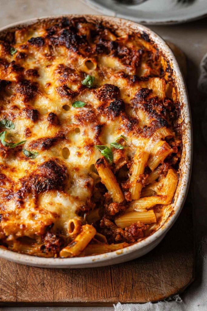 Pioneer Woman Baked Ziti with Ground Beef Recipe