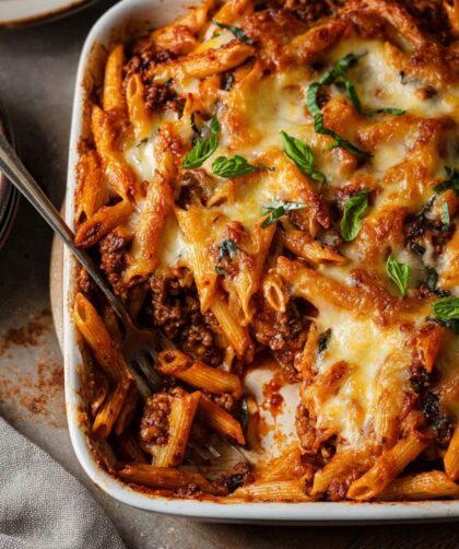 Pioneer Woman Baked Ziti with Ground Beef Recipe