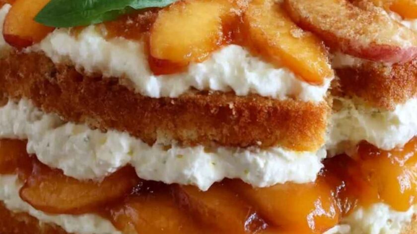 Pioneer Woman Peach and Brown Sugar Icebox Cake Recipe