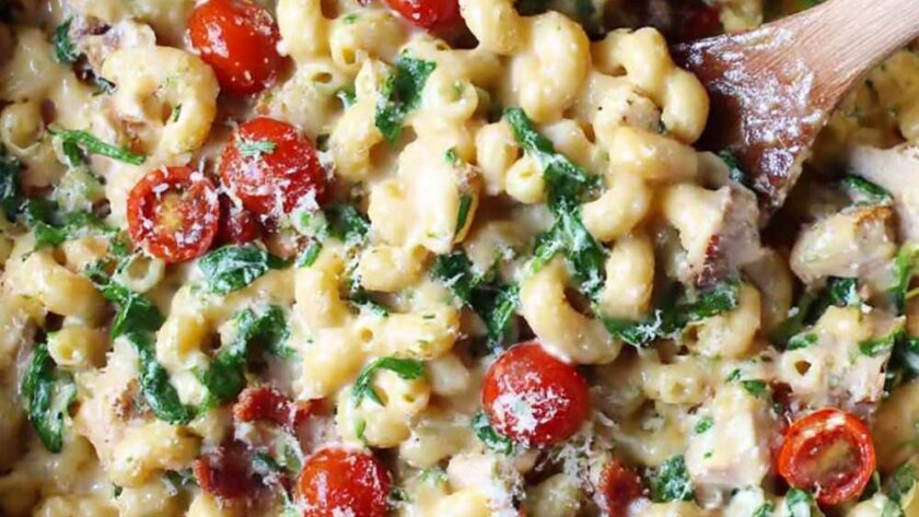 Pioneer Woman Chicken Florentine Mac and Cheese Recipe