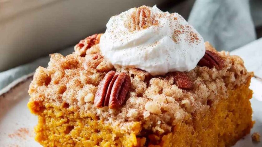 Pioneer Woman 3-Ingredient Pumpkin Dump Cake Recipe