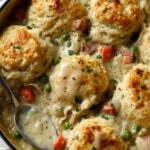 Pioneer Woman Chicken Pot Pie with Biscuits Recipe