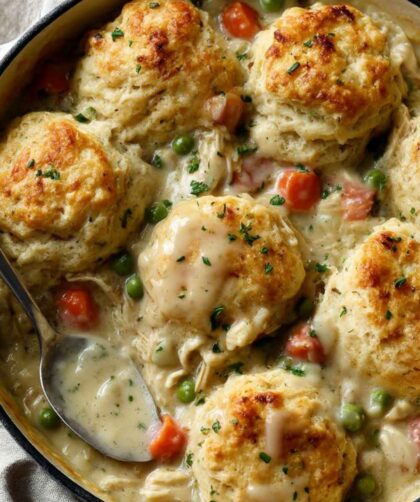 Pioneer Woman Chicken Pot Pie with Biscuits Recipe