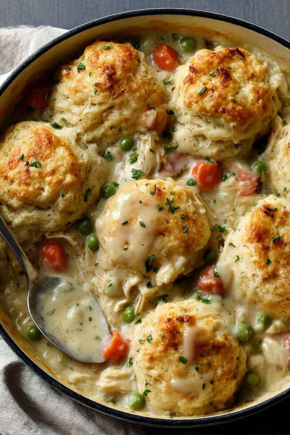 Pioneer Woman Chicken Pot Pie with Biscuits Recipe