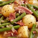 Pioneer Woman Crockpot Ham, Green Beans, and Potatoes Recipe