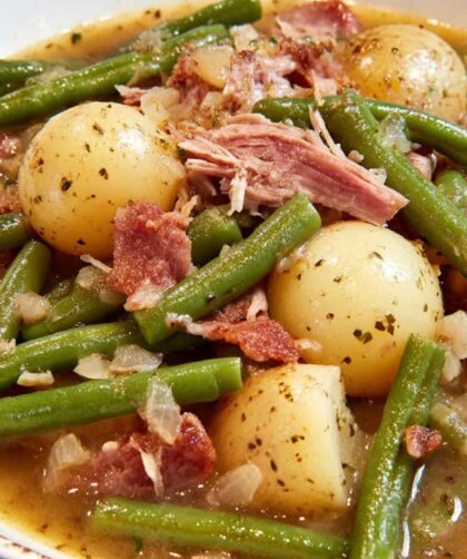 Pioneer Woman Crockpot Ham, Green Beans, and Potatoes Recipe