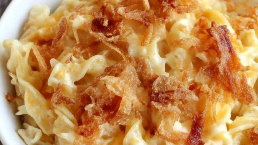 Pioneer Woman Mac and Cheese with French Fried Onions Recipe