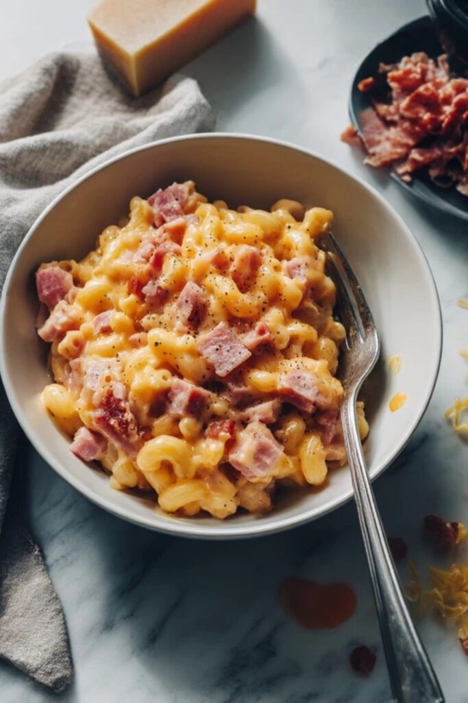 Pioneer Woman Mac and Cheese with Ham Recipe