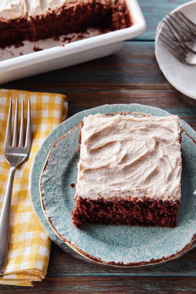 Pioneer Woman Texas Sheet Cake with Vanilla Bean Frosting Recipe