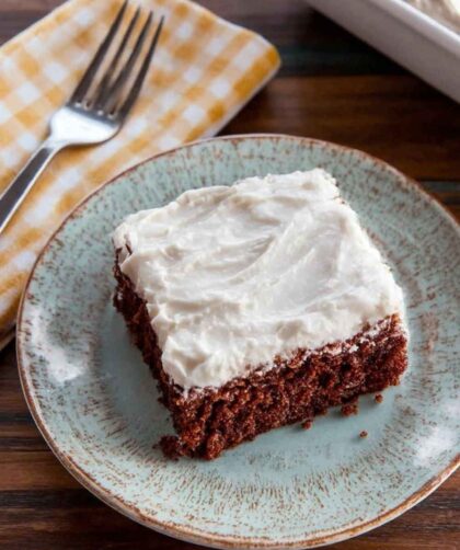 Pioneer Woman Texas Sheet Cake with Vanilla Bean Frosting Recipe