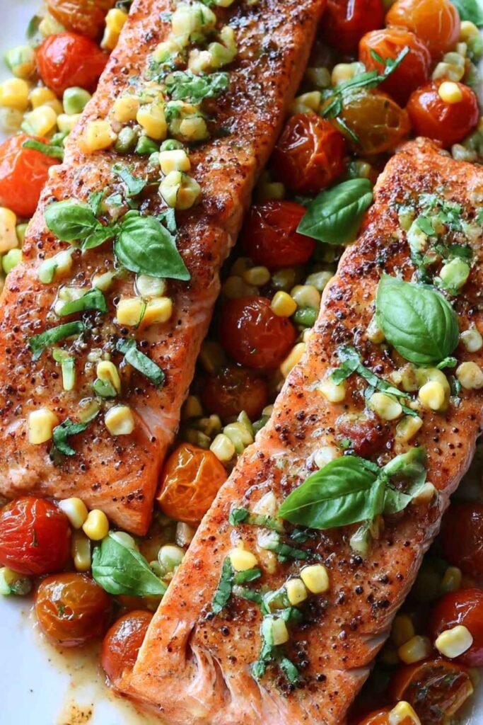 Gordon Ramsay Salmon with Smashed Potatoes Recipe