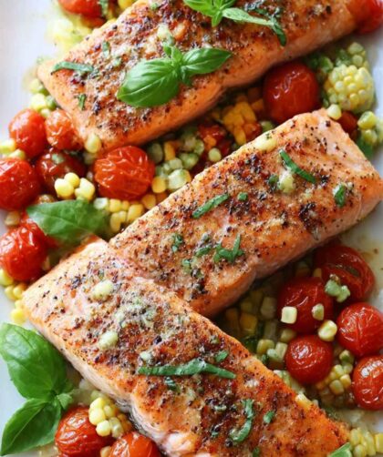 Gordon Ramsay Salmon with Smashed Potatoes Recipe