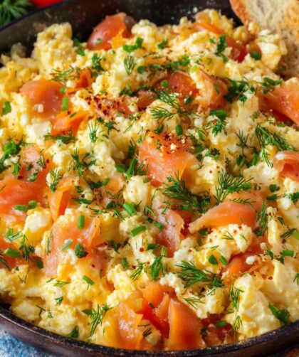 Gordon Ramsay Scrambled Eggs with Salmon Recipe