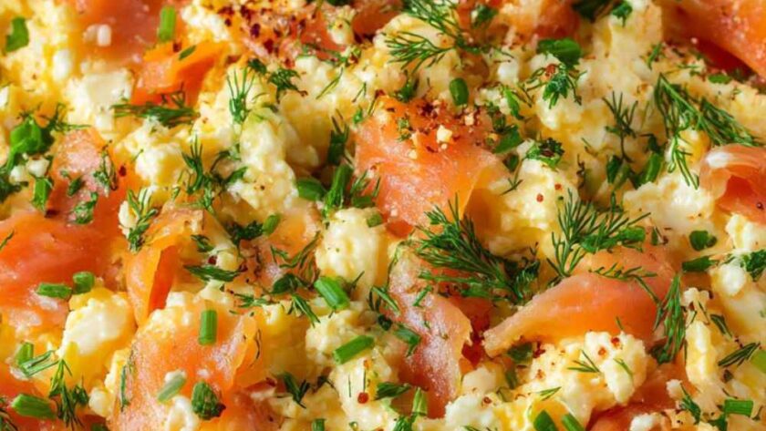 Gordon Ramsay Scrambled Eggs with Salmon Recipe