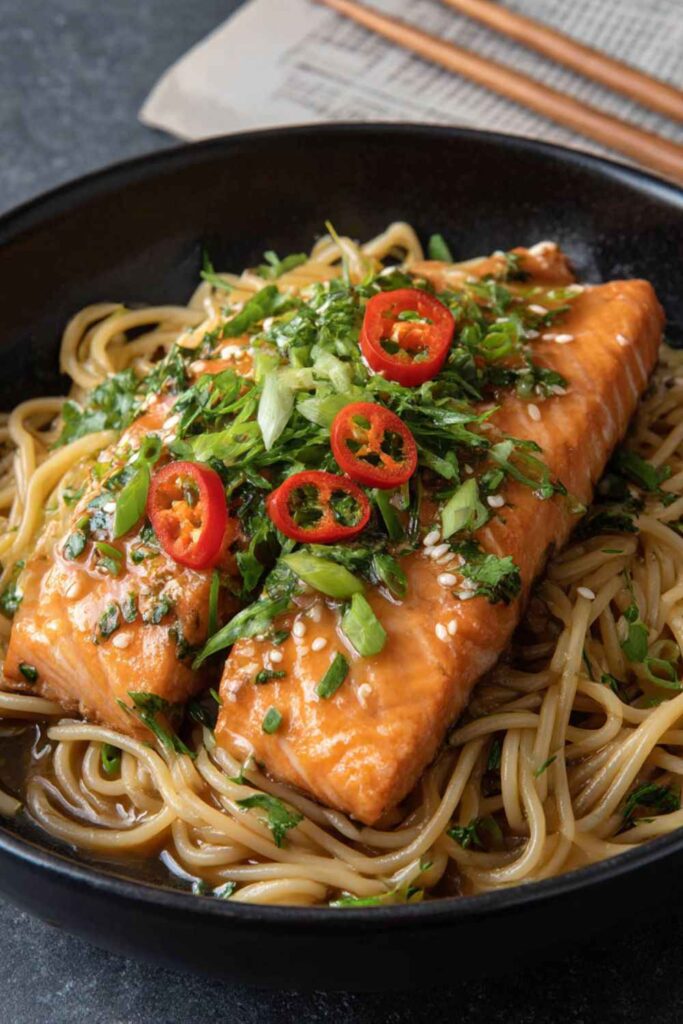 Gordon Ramsay Teriyaki Salmon and Soba Noodles Recipe