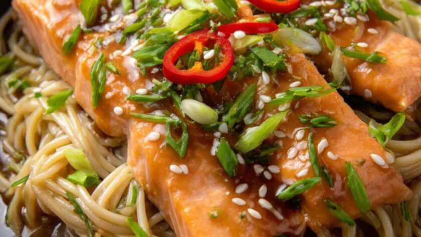 Gordon Ramsay Teriyaki Salmon and Soba Noodles Recipe