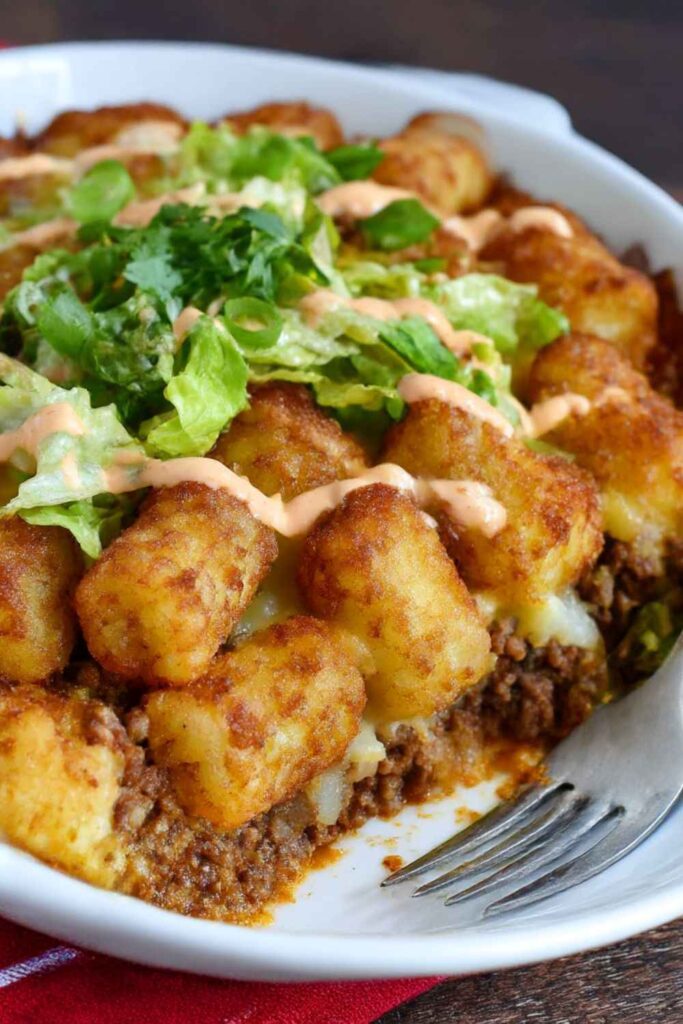 Pioneer Woman Big Mac Tater Tot Casserole Recipe
